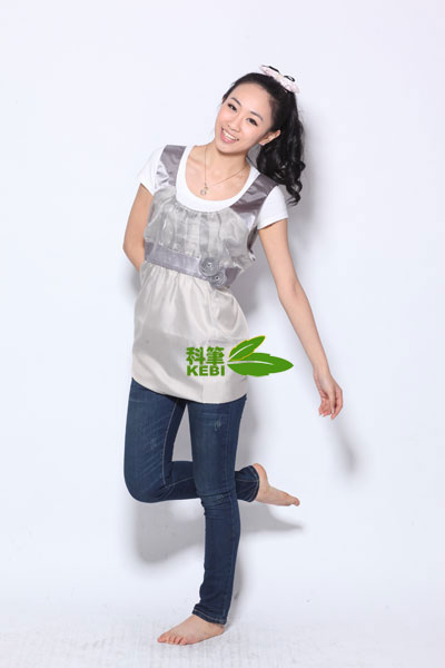 科筆銀纖維時(shí)尚馬甲灰色