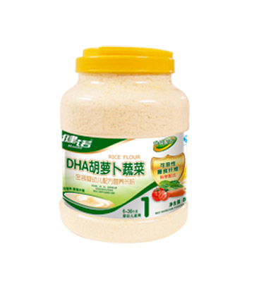 健諾DHA胡蘿卜蔬菜營養(yǎng)米粉1段