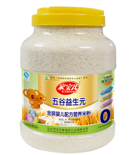 家寶氏五谷益生元營(yíng)養(yǎng)米粉0段桶裝