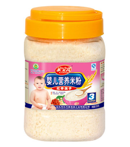 家寶氏紅棗蓮子?jì)雰籂I(yíng)養(yǎng)米粉3段桶裝