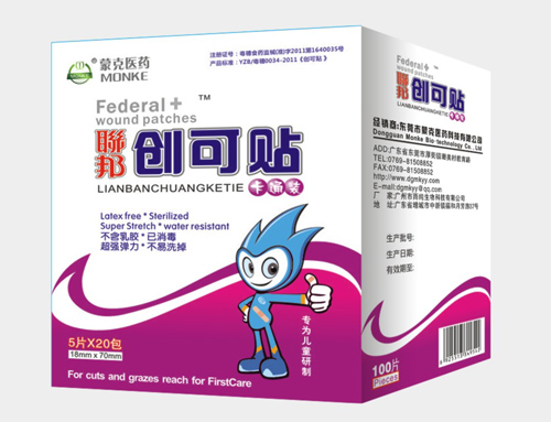 聯(lián)邦卡通裝創(chuàng)可貼100片