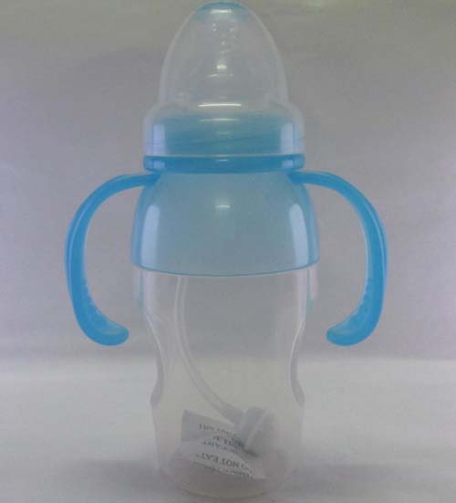 嬰兒寶200ML腰形寬口徑液體硅膠奶瓶