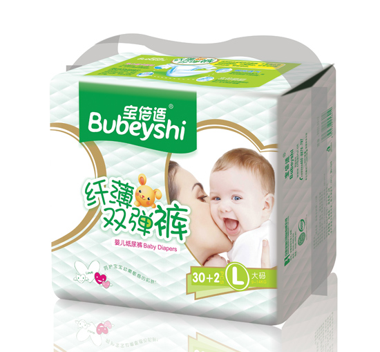 寶貝適纖薄雙彈褲L號