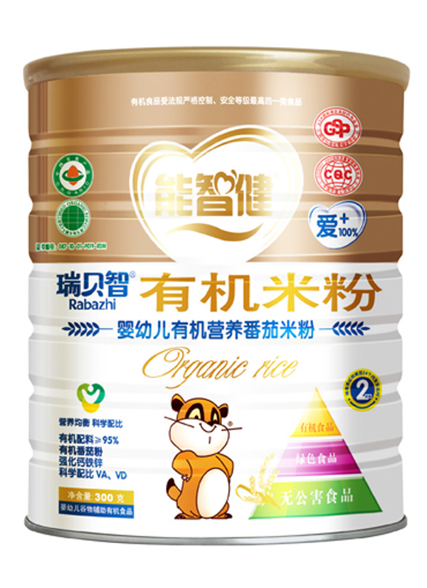 能智健300克嬰幼兒有機(jī)營(yíng)養(yǎng)蕃茄米粉(2段)