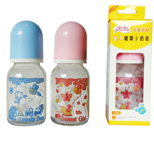 嬰健4安直身玻璃奶瓶