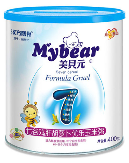 美貝元七谷雞肝胡蘿卜優(yōu)樂(lè)玉米粥