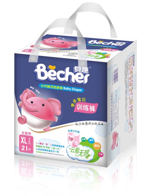 貝趣嬰兒訓(xùn)練褲XL碼女寶寶專用