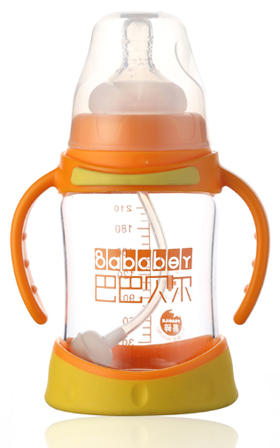 巴巴貝爾魔術(shù)防摔玻璃寬口自動(dòng)奶瓶210ML