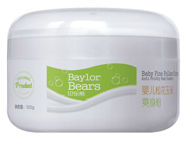 貝樂熊嬰兒松花玉米爽身粉120g