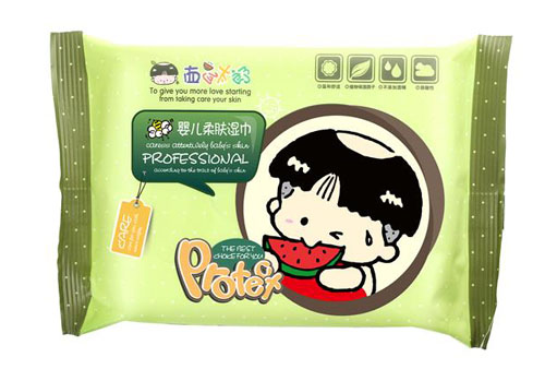 西瓜太郎嬰兒柔膚濕紙巾(12片裝)