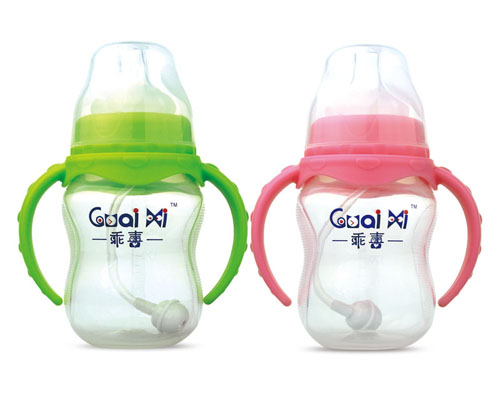 寬口弧形PP有耳自動(dòng)仿生奶瓶210ML G0064