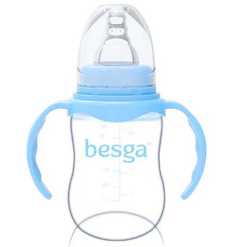 貝仕嘉標口弧身玻璃奶瓶120ML