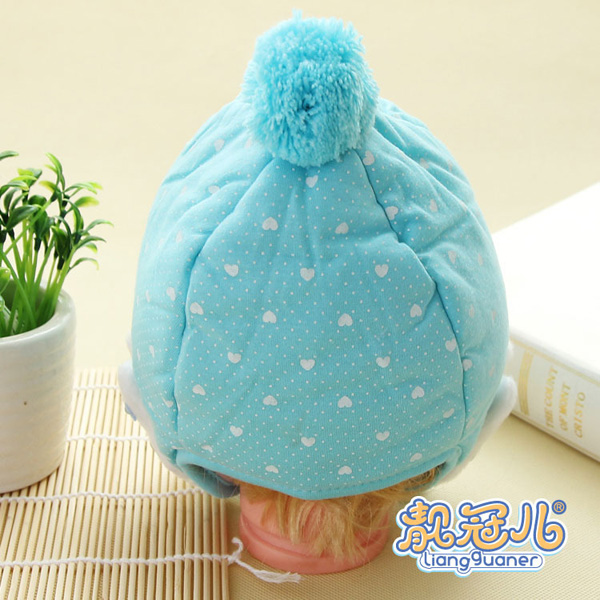 靚冠兒嬰幼兒夾棉保暖護(hù)耳帽子