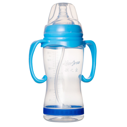 孩之寶變色感溫奶瓶寬口270ML型號B013