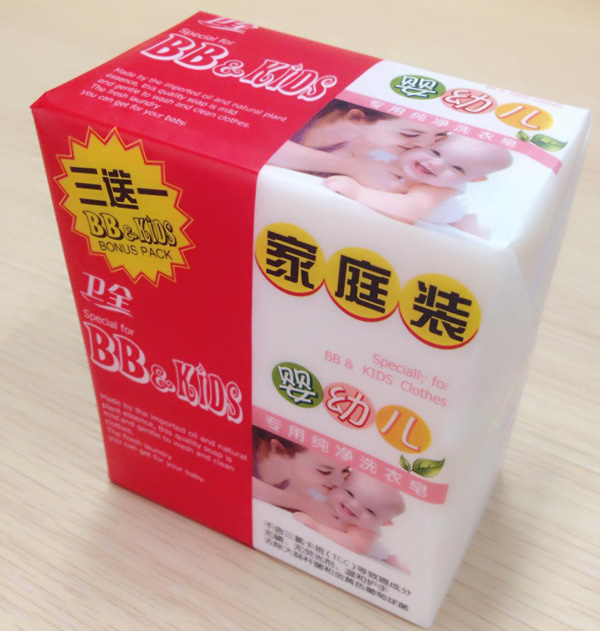 衛(wèi)全yinge純凈洗衣皂(三送一家庭裝)