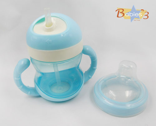 貝三寶貝三寶 二合一飲水杯(二蓋一瓶身)