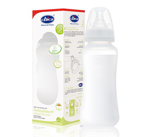 積高葫型標準口徑奶瓶300ml無手柄