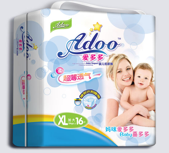 愛多多超薄透氣嬰兒紙尿褲XL碼16片