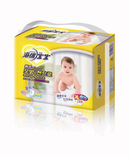 海綿寶寶韓式嬰兒紙尿片XL加大碼