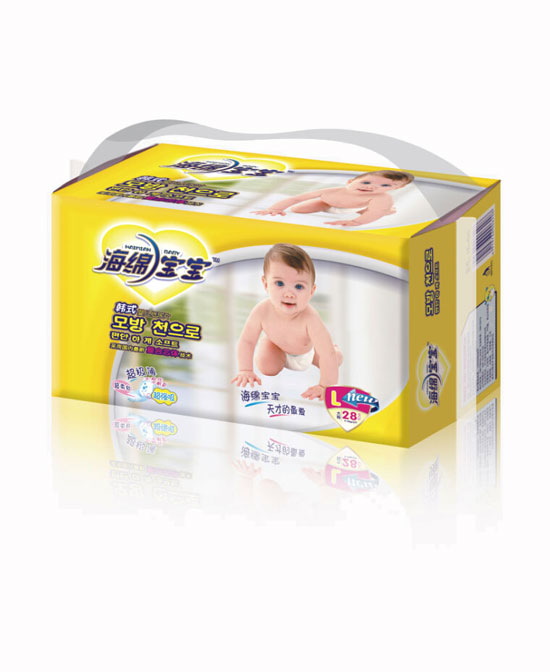 海綿寶寶韓式嬰兒紙尿片L大碼