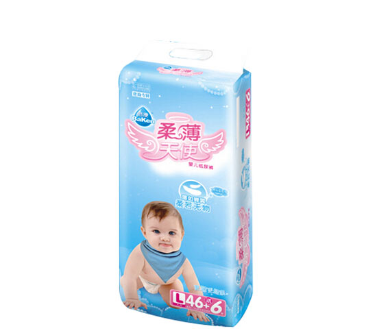倍康電商專(zhuān)供柔薄天使嬰兒紙尿褲L46+6