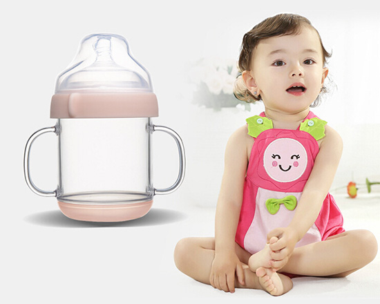 愛(ài)弗圖西180ML寬口Tritan奶瓶(粉色)