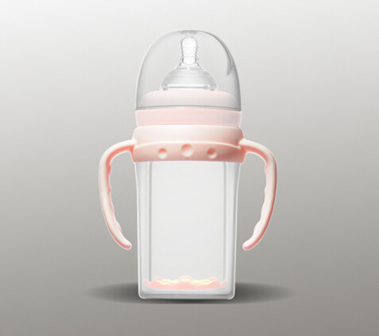 愛弗圖西180MLPP寬口直身奶瓶(公主粉)