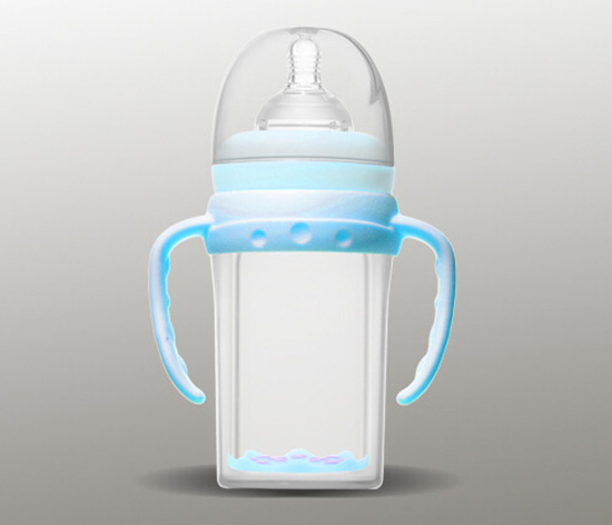 愛弗圖西180MLPP寬口直身奶瓶(湖藍)