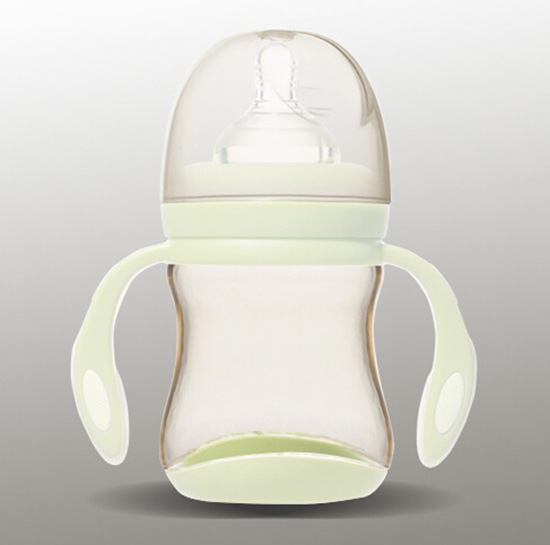 愛(ài)弗圖西180MLPPSU寬口帶手柄奶瓶(月光白)