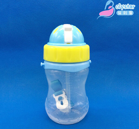 保利星210ML藍色帶背帶水杯