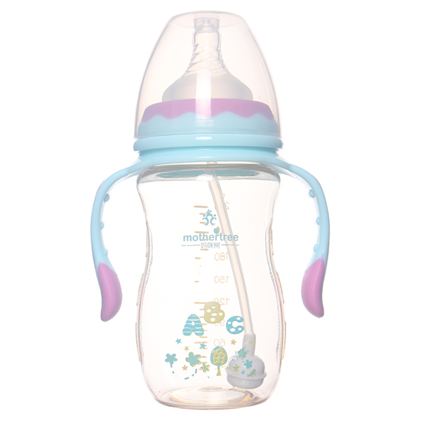 媽咪樹(shù)弧形寬口ppsu240ml