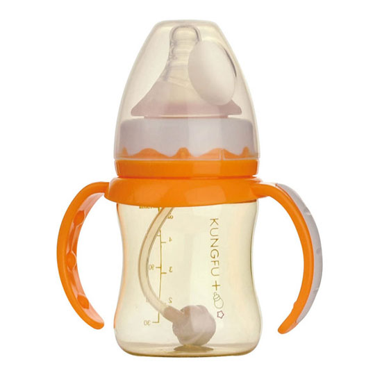 功夫寶貝PPSU寬口自動小奶瓶