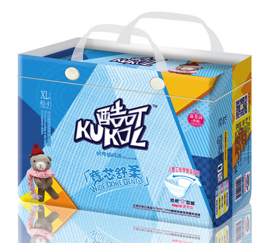 酷可時(shí)尚超級(jí)薄嬰兒紙尿褲XL碼44片大包