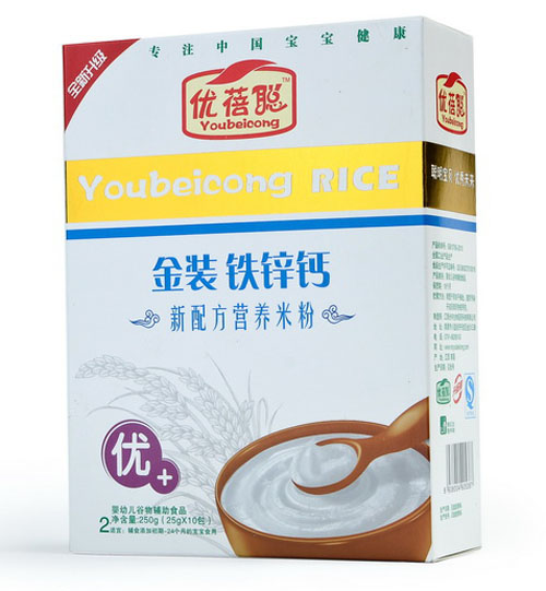 優(yōu)蓓聰金裝鐵鋅鈣營養(yǎng)米粉(優(yōu)+)