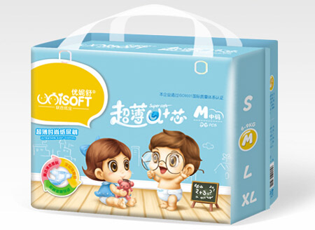 優(yōu)妮舒超薄U+芯時(shí)尚紙尿褲中包