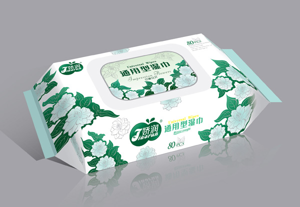 嬌潤(rùn)潔膚柔80片印象花濕巾