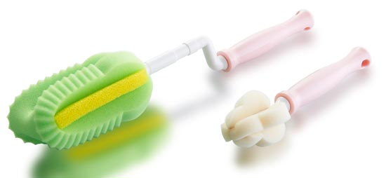 比酷熊海綿奶瓶刷