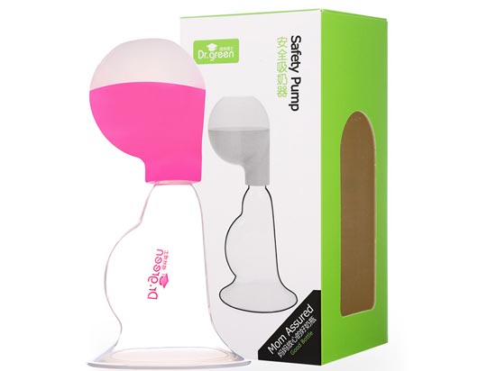 格林博士安全吸奶器紅色