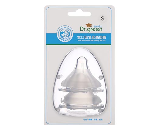 格林博士寬口母乳實感奶嘴兩個裝S號