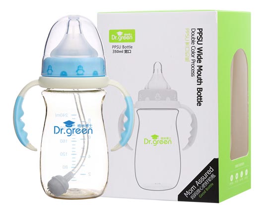 格林博士PPSU寬口奶瓶350ML藍色