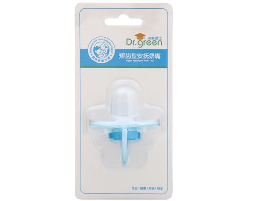 格林博士矯齒型安撫奶嘴藍色
