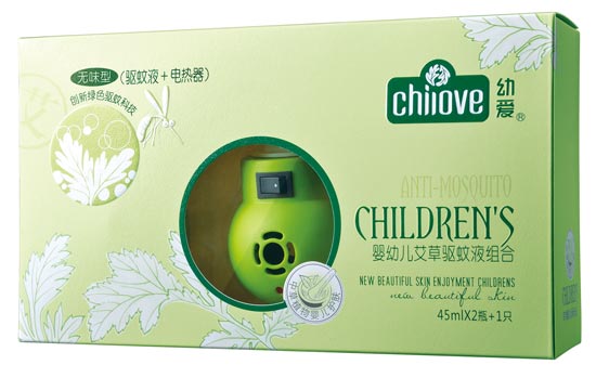 幼愛(ài)嬰幼兒艾草驅(qū)蚊片組合-45ml×2瓶+1只