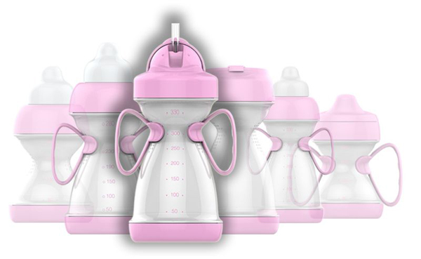 綠糖生活玫瑰色水杯330ml