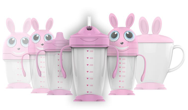 綠糖生活蜂蜜兔子水杯330ml