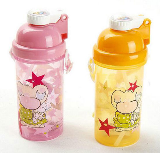 巴拉拉小魔仙創(chuàng)意塑料兒童吸管水壺