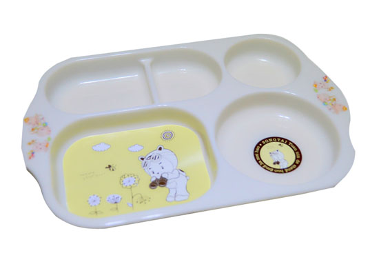 淞泰環(huán)保可降解寶寶兒童餐盤分5格安全無毒