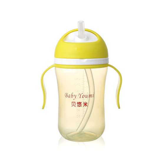 貝悠米雙柄嬰童水杯黃色