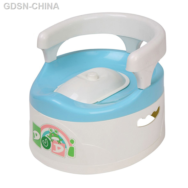 青蛙嘟迪安全靠背座便器藍色