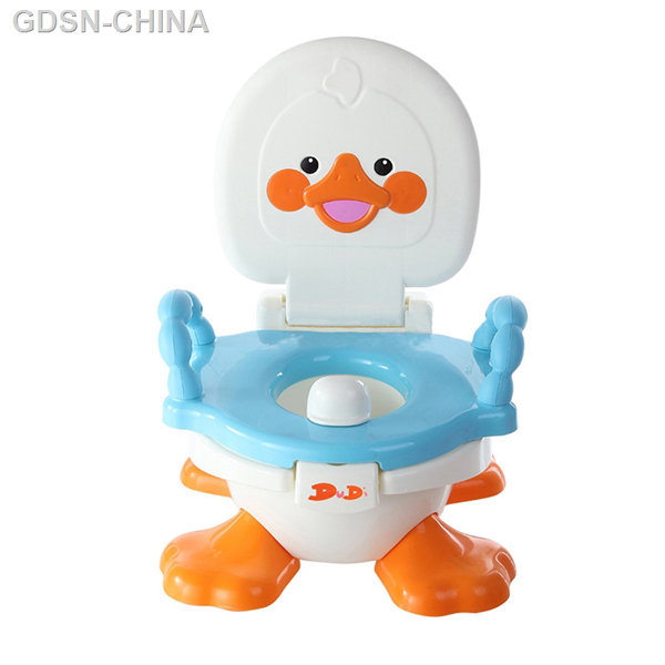 青蛙嘟迪唐老鴨座便器藍色
