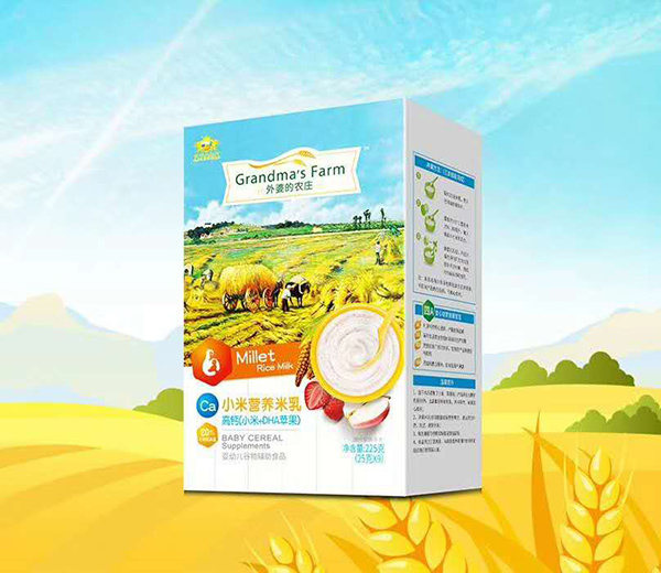 外婆的農(nóng)莊小米營養(yǎng)米乳-高鈣(小米+DHA蘋果)盒裝